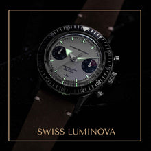 Load image into Gallery viewer, Nivada Grenchen Chronomaster Panda - Manual on Brown Leather Strap