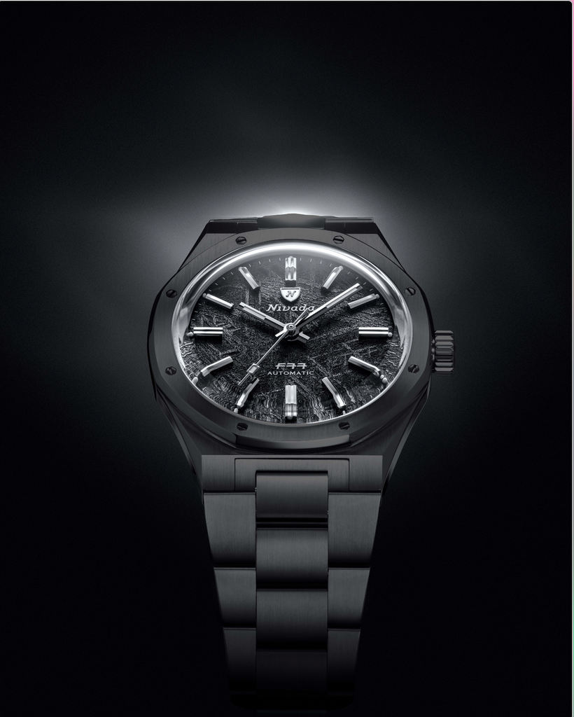 Nivada Grenchen F77 BLACK CERAMIC MÉTÉORITE LIMITED EDITION