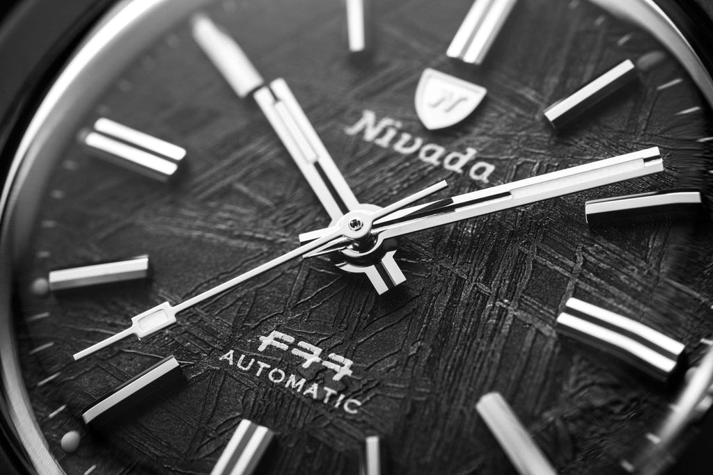 Nivada Grenchen F77 BLACK CERAMIC MÉTÉORITE LIMITED EDITION