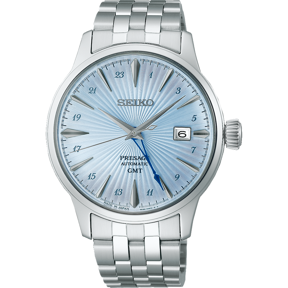 Seiko SSK037J Presage Cocktail Time GMT Blue