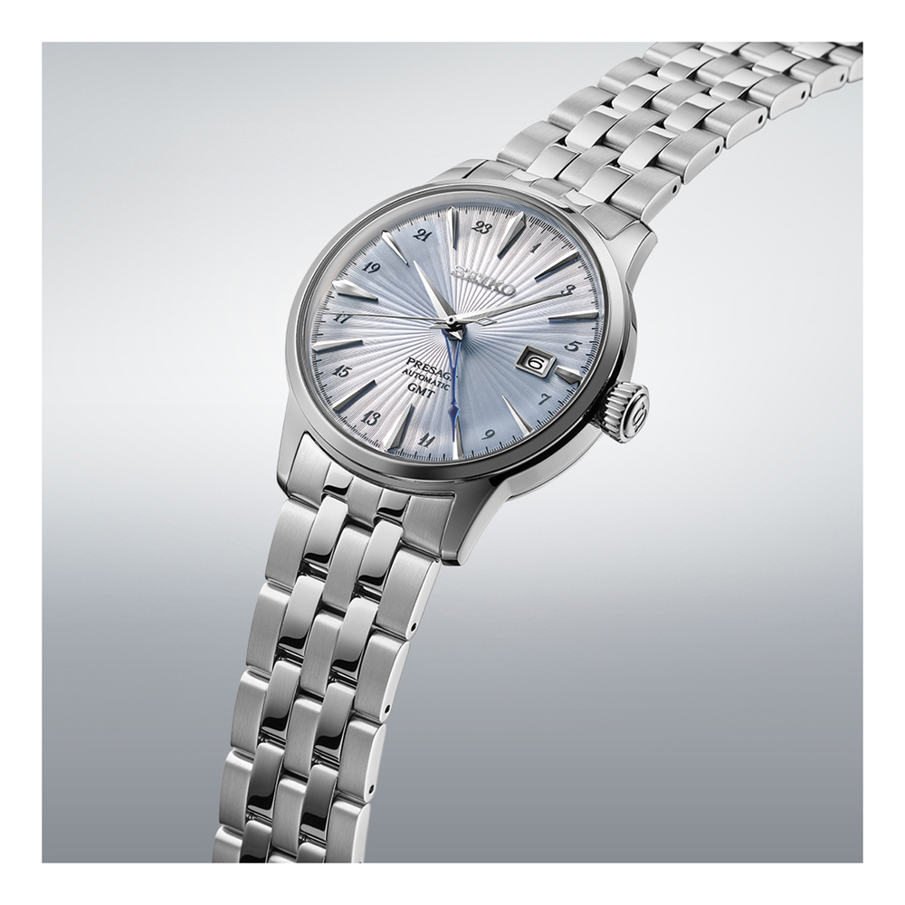 Seiko SSK037J Presage Cocktail Time GMT Blue