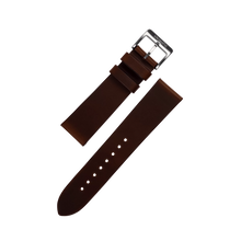 Load image into Gallery viewer, CALF LEATHER 2PCS STEEL STRAP DARK CHOCOLATE