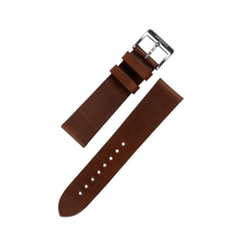 Load image into Gallery viewer, CALF LEATHER 2PCS STEEL STRAP MILK CHOCOLATE