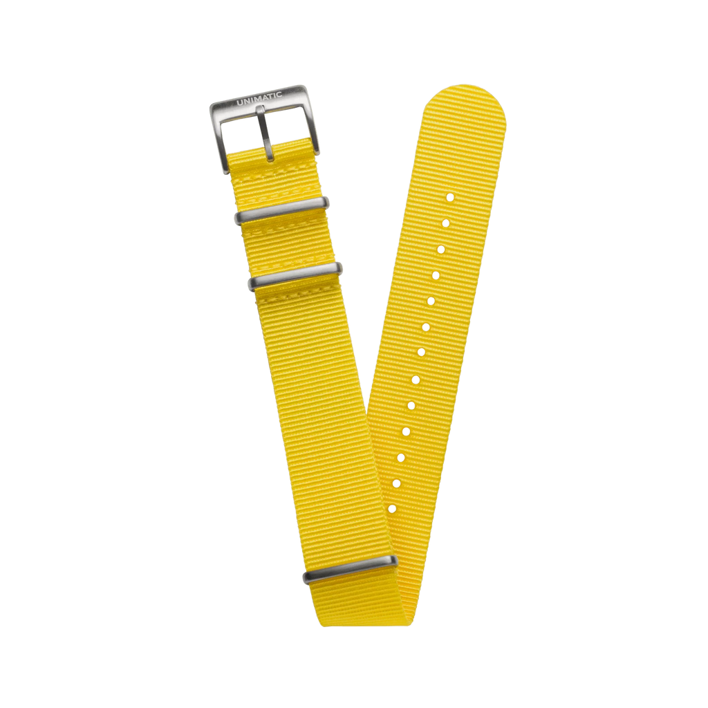 NYLON NATO STEEL STRAP GIALLO GINESTRA (YELLOW)