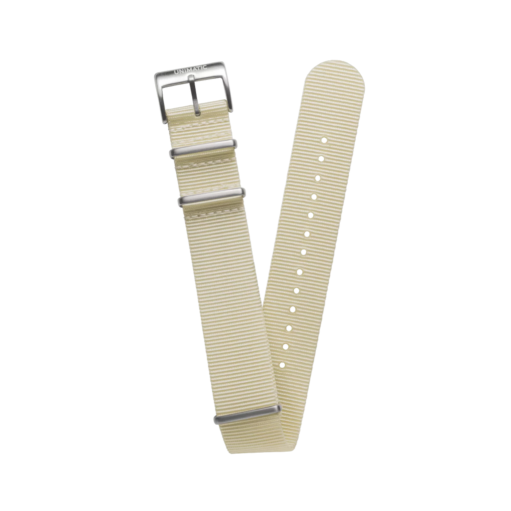 NYLON NATO STEEL STRAP VANILLA