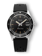 Load image into Gallery viewer, Nivada Grenchen Antarctic Diver on Black Tropical Strap