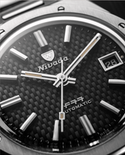 Load image into Gallery viewer, Nivada Grenchen F77 Black With Date on Bracelet