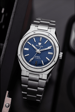 Load image into Gallery viewer, Nivada Grenchen F77 Blue No Date on Bracelet
