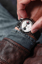 Load image into Gallery viewer, Nivada Grenchen Chronomaster Panda - Manual on Brown Leather Strap