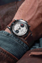 Load image into Gallery viewer, Nivada Grenchen Chronomaster Panda - Manual on Brown Leather Strap