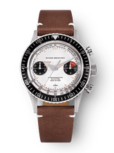 Load image into Gallery viewer, Nivada Grenchen Chronomaster Panda - Manual on Brown Leather Strap