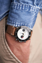 Load image into Gallery viewer, Nivada Grenchen Chronomaster Panda - Manual on Brown Leather Strap