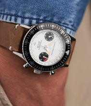 Load image into Gallery viewer, Nivada Grenchen Chronomaster Panda - Manual on Brown Leather Strap