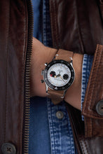 Load image into Gallery viewer, Nivada Grenchen Chronomaster Panda - Manual on Brown Leather Strap