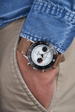 Load image into Gallery viewer, Nivada Grenchen Chronomaster Panda - Manual on Brown Leather Strap