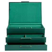 Load image into Gallery viewer, Wolf Sophia Jewellery Box Forrest Green