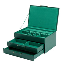 Load image into Gallery viewer, Wolf Sophia Jewellery Box Forrest Green