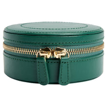 Load image into Gallery viewer, Wolf Sophia Mini Round Zip Case Forest Green