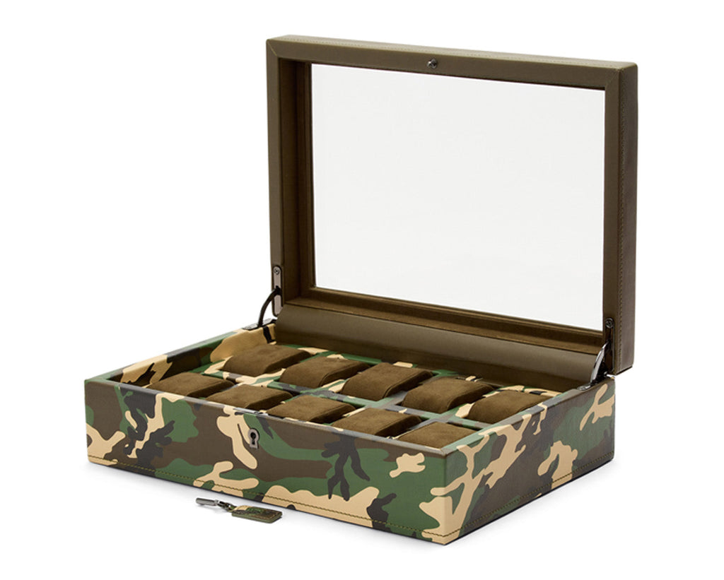 Wolf Elements 10 Piece Watch Box Camo