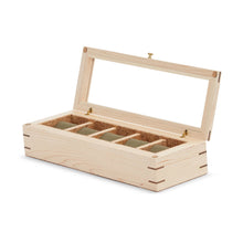 Load image into Gallery viewer, Wolf Analog Shift 5 Piece Watch Box Wood