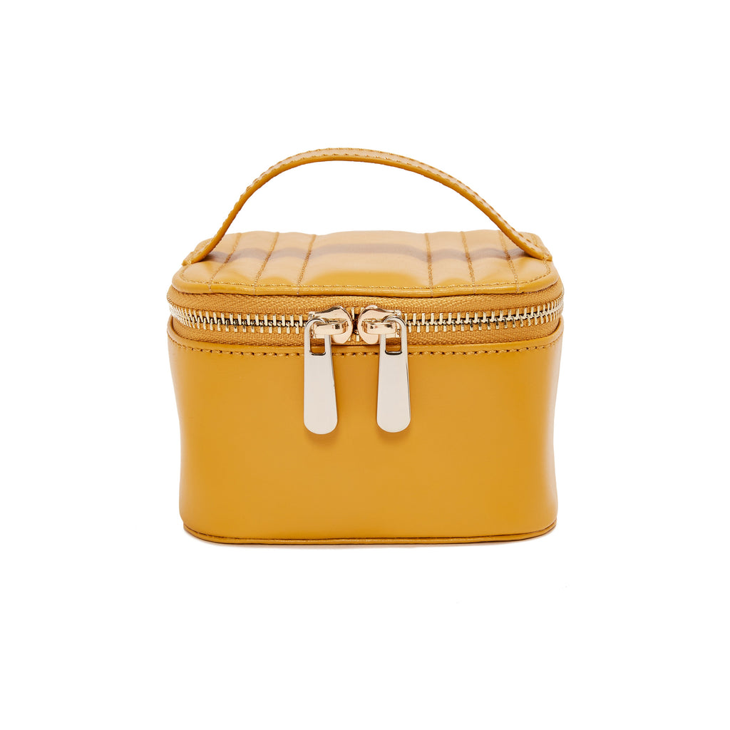 Wolf Maria Zip Jewellery Cube Mustard