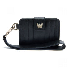 Load image into Gallery viewer, Wolf Mimi Credit Card Holder with Wristlet Black