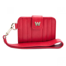 Load image into Gallery viewer, Wolf Mimi Credit Card Holder with Wristlet Red