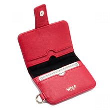 Load image into Gallery viewer, Wolf Mimi Credit Card Holder with Wristlet Red