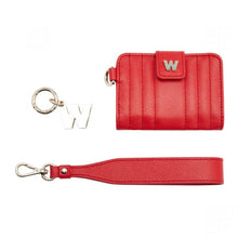 Load image into Gallery viewer, Wolf Mimi Credit Card Holder with Wristlet Red