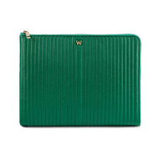 Load image into Gallery viewer, Wolf Mimi Laptop Sleeve Zip + Handle Forest Green