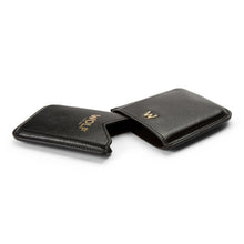Load image into Gallery viewer, Wolf Logo Molded Card Holder Black