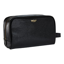 Load image into Gallery viewer, Wolf W Logo Washbag Black