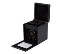 Load image into Gallery viewer, Wolf British Racing Single Watch Winder with Storage Black