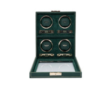 Load image into Gallery viewer, Wolf British Racing Green 4 Piece Watch Winder