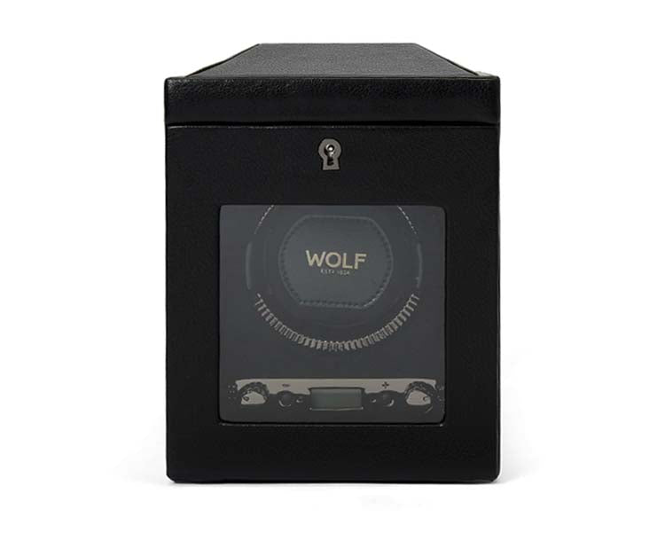 Wolf British Racing Single Watch Winder Black