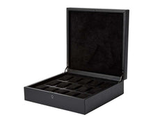 Load image into Gallery viewer, Wolf British Racing 15 Piece Watch Box Black