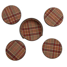 Load image into Gallery viewer, Wolf WM x WOLF Set of 4 Brown Coasters