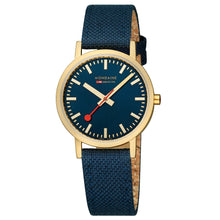 Load image into Gallery viewer, Mondaine Official Swiss Railways Classic Deep Ocean Blue Textile 36mm Watch