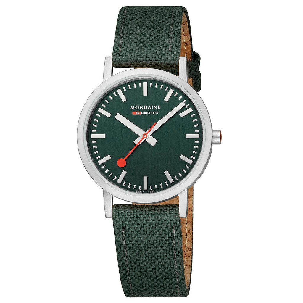 Mondaine Official Swiss Railways Classic Green 36mm Watch