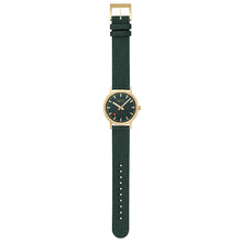 Load image into Gallery viewer, Mondaine Official Swiss Railways Classic Forest Green Textile 36mm Watch