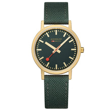 Load image into Gallery viewer, Mondaine Official Swiss Railways Classic Forest Green Textile 36mm Watch