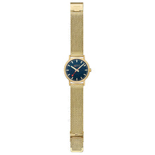 Load image into Gallery viewer, Mondaine Official Swiss Railways Classic Deep Ocean Blue Mesh 40mm Watch