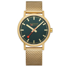 Load image into Gallery viewer, Mondaine Official Swiss Railways Classic Forest Green Mesh 40mm Watch