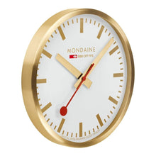 Load image into Gallery viewer, Mondaine Official Gold Pure Wall Clock 40cm