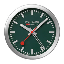 Load image into Gallery viewer, Mondaine Official Swiss Railways Green Alarm Clock
