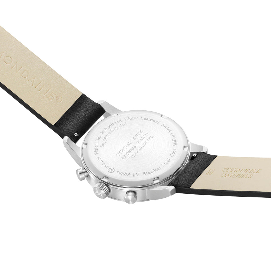 Mondaine Official Swiss Railways Neo Chronograph Super-LumiNova® 41mm Watch