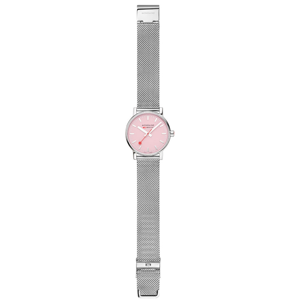 Mondaine Official Swiss Railways Evo2 35mm Sunrise Pink Watch