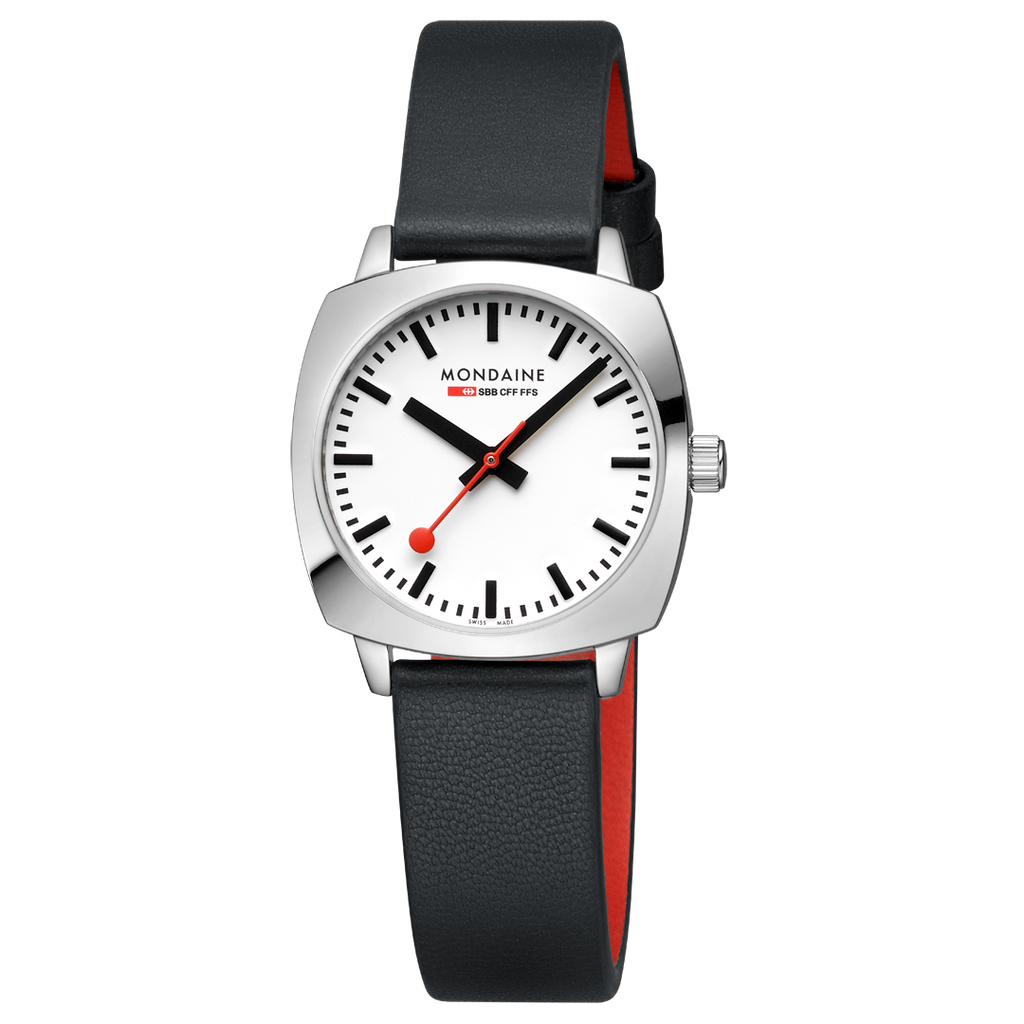 Mondaine Official Swiss Railways Petite Cushion 31mm Vegan Leather Watch