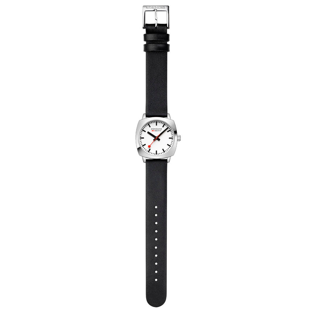 Mondaine Official Swiss Railways Petite Cushion 31mm Vegan Leather Watch