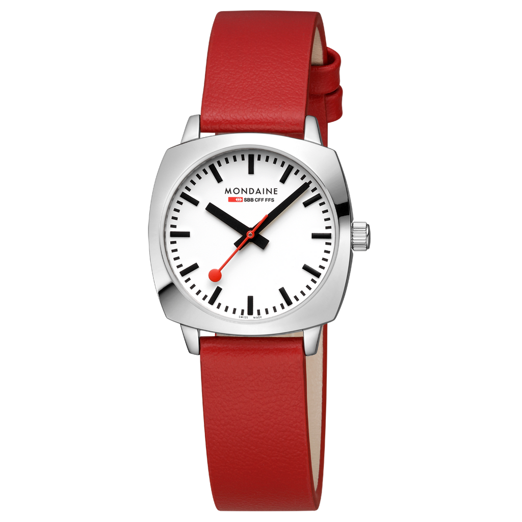 Mondaine Official Swiss Railways Petite Cushion 31mm Vegan Leather Watch